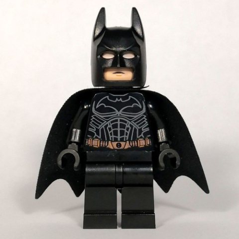 Minifigurka LEGO Batman, Black Suit, Black Cape and Cowl, Copper Utility Belt (56630 Cape)(Dark Knight Trilogy)