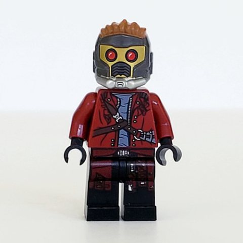 Minifigurka LEGO Star-Lord in Dark Red Outfit with Open Jacket and Mask