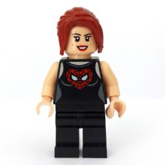 Minifigurka LEGO Mary Jane with Heart Spider-man Logo on Shirt