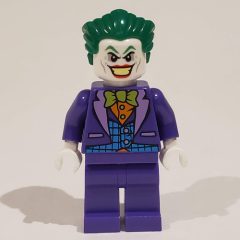 Minifigurka LEGO The Joker with Blue Vest, Orange Shirt, Lime Bow Tie