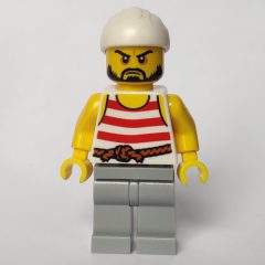 Minifigurka LEGO Pirate - Light Bluish Gray Legs, White Bandana