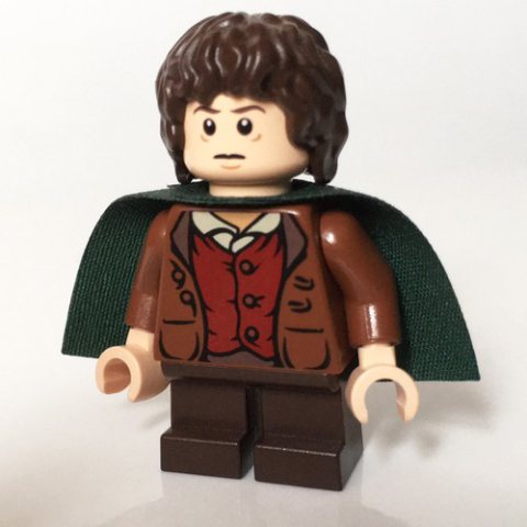 Minifigurka LEGO Frodo Baggins - Dark Green Cape