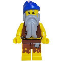 Minifigurka LEGO Pirate - Anchor Tattoo, Castaway, Blue Bandana