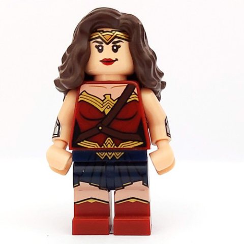 Minifigurka LEGO Wonder Woman with Dark Brown Hair (DCEU)