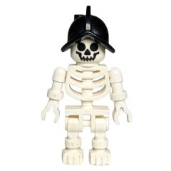 Minifigurka LEGO Skeleton, Standard Face, Conquistador Helmet