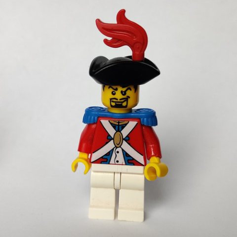 Minifigurka LEGO Soldier (Imperial Soldier II) - Black Beard, Blue Epaulette, Red Plume