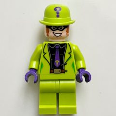 Minifigurka LEGO The Riddler in Lime Suit with Black Shirt