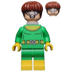Minifigurka LEGO Dr. Octopus / Doc Ock in Bright Green and Yellow Outfit with No Tentacles