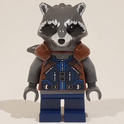 Minifigurka LEGO Rocket Raccoon in Dark Blue Outfit