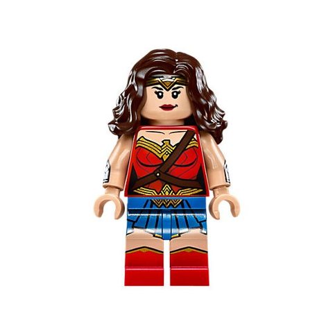 Minifigurka LEGO Wonder Woman with Gold Tiara and Reddish Brown Shoulder Strap