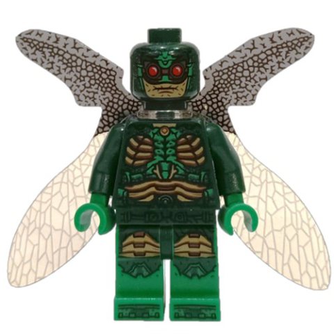 Minifigurka LEGO Parademon in Dark Green Outfit with Closed Wings