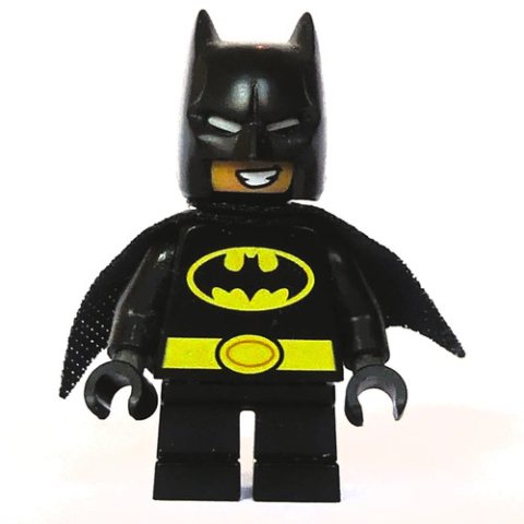 Minifigurka LEGO Batman, Black Suit, Black Cape and Cowl, Short Legs