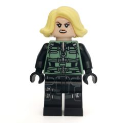 Minifigurka LEGO Black Widow, Bright Light Yellow Hair
