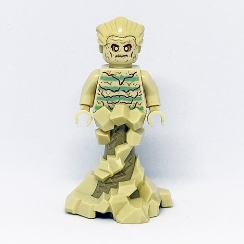 Minifigurka LEGO Sandman, Swirling Dirt Lower Body with Tan Sweater