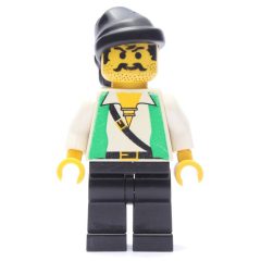 Minifigurka LEGO Pirate - Green Vest, Black Legs, Black Bandana
