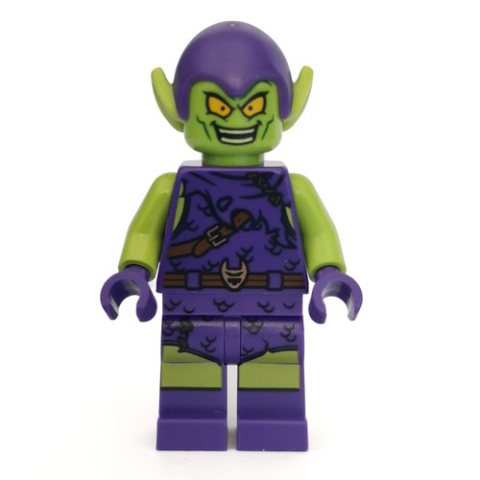 Minifigurka LEGO Green Goblin in Dark Purple Outfit