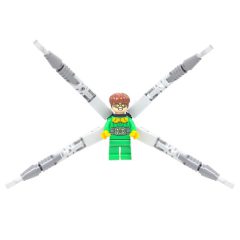 Minifigurka LEGO Dr. Octopus / Doc Ock in Green Outfit with Back Arms with Claws