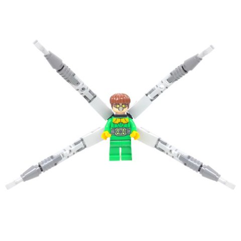 Minifigurka LEGO Dr. Octopus / Doc Ock in Green Outfit with Back Arms with Claws