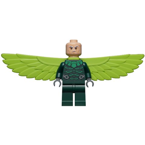 Minifigurka LEGO Vulture in Dark Green Outfit with Lime Wings