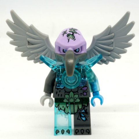 Minifigurka LEGO Vornon with Trans-Light Blue Shoulder Armor (with 15712 Tile with Clip)