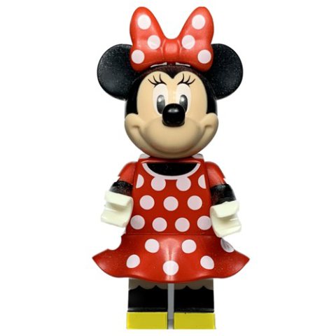 Minifigurka LEGO Minnie Mouse with Red with White Spots Dress and Bow