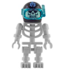 Minifigurka LEGO Skeleton, Evil Face, Aquaraiders Helmet