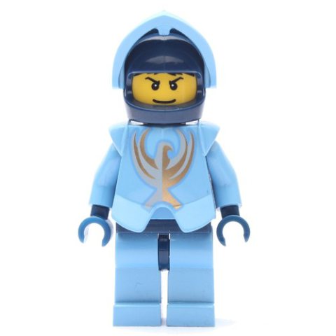 Minifigurka LEGO Jayko with Plain Medium Blue Torso, Gold Pattern Armor, and Dark Blue Hips