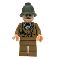Minifigurka LEGO Henry Jones Sr. in Dark Bluish Gray Pith Helmet
