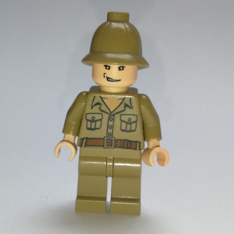 Minifigurka LEGO Rene Belloq, Dark Tan Outfit