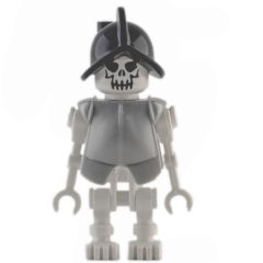 Minifigurka LEGO Skeleton, Evil Face, Armor and Helmet, Straight Arms
