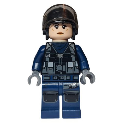 Minifigurka LEGO Tracker in Helmet with Visor, Female