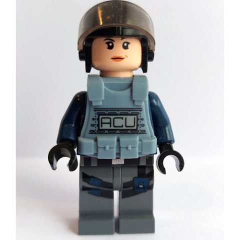 Minifigurka LEGO ACU Trooper with Sand Blue Armor, Female