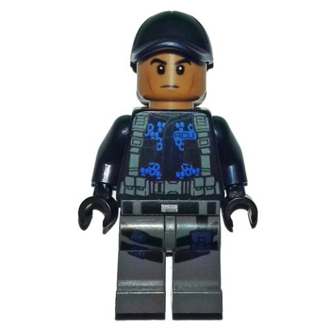 Minifigurka LEGO ACU Trooper in Dark Blue Cap