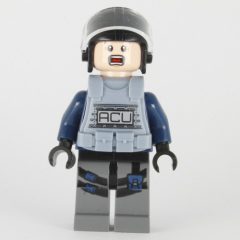Minifigurka LEGO ACU Trooper with Sand Blue Armor, Scared