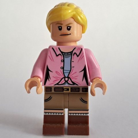 Minifigurka LEGO Ellie Sattler, Bright Pink Shirt, Ponytail