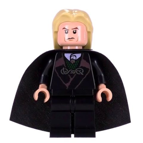 Minifigurka LEGO Lucius Malfoy, Black Robes and Cape, Death Eater Mask