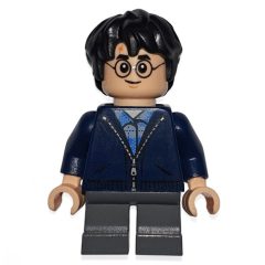 Minifigurka LEGO Harry Potter, Dark Blue Jacket with Zipper, Short Legs