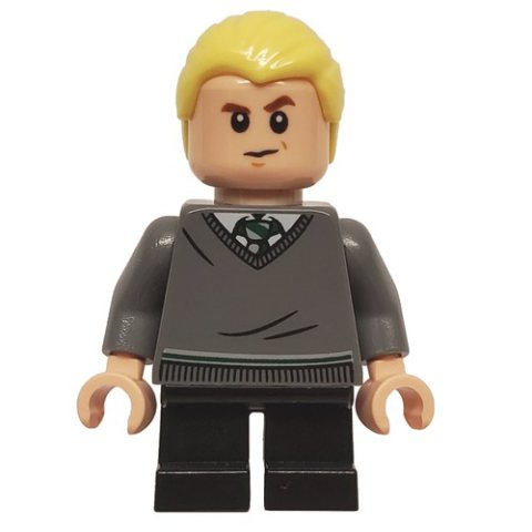 Minifigurka LEGO Draco Malfoy, Slytherin Sweater, Short Legs