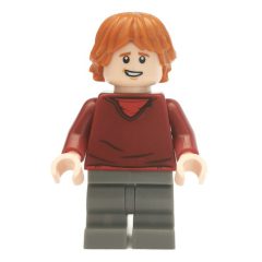 Minifigurka LEGO Ron Weasley, Dark Red Sweater, Medium Legs