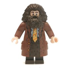 Minifigurka LEGO Rubeus Hagrid, Reddish Brown Overcoat, Arms with Pins