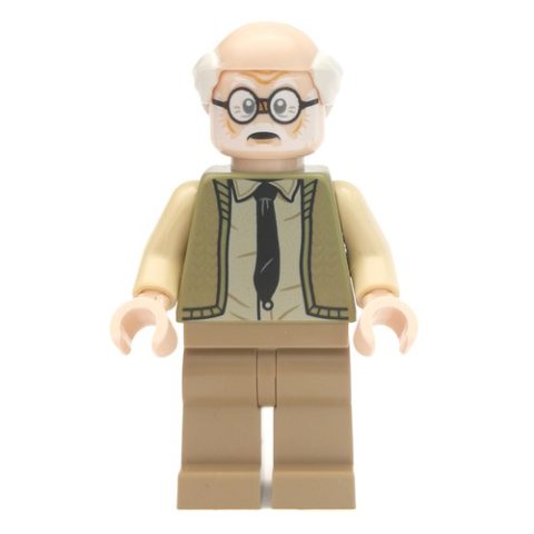 Minifigurka LEGO Ernie Prang, Olive Green Sweater, Dark Tan Legs