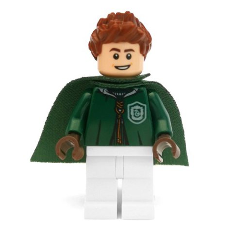 Minifigurka LEGO Lucian Bole, Dark Green and White Slytherin Quidditch Uniform