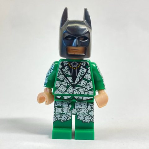 Minifigurka LEGO Batman, Dollar Bill Tuxedo