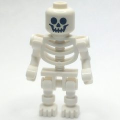 Minifigurka LEGO Skeleton, Standard Face, Bent Arms (60115 Torso)