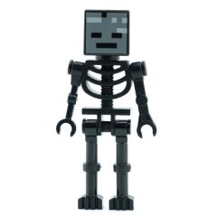 Minifigurka LEGO Wither Skeleton, Square Skull, Straight Arms (60115 Torso)