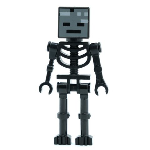 Minifigurka LEGO Wither Skeleton, Square Skull, Straight Arms (60115 Torso)