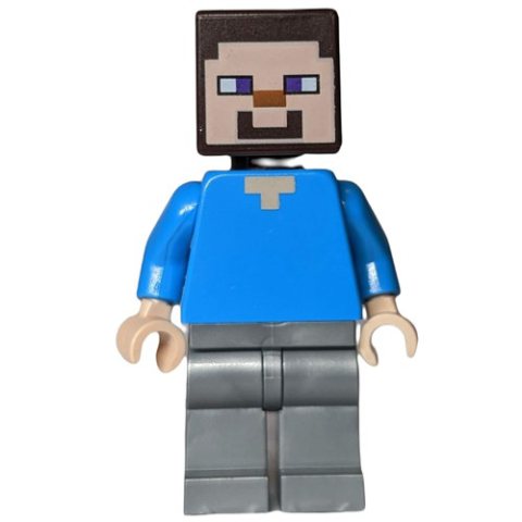 Minifigurka LEGO Steve with Flat Silver Legs