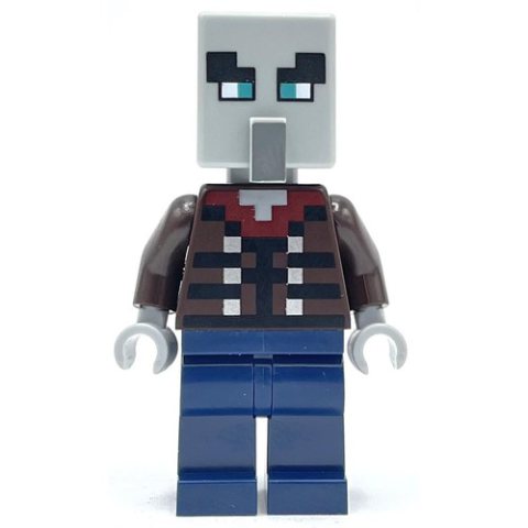 Minifigurka LEGO Illager, Vindicator, Dark Blue Legs, Wide Eyes