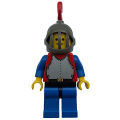 Minifigurka LEGO Knight (Breastplate on Red) - Blue Legs, Red Plume