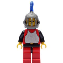 Minifigurka LEGO Knight (Breastplate on Red) - Red Legs, Blue Plume